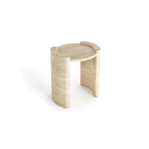 Arco Travertine End Table