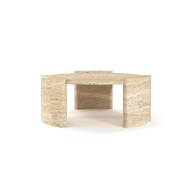 Clairemont Travertine Coffee Table