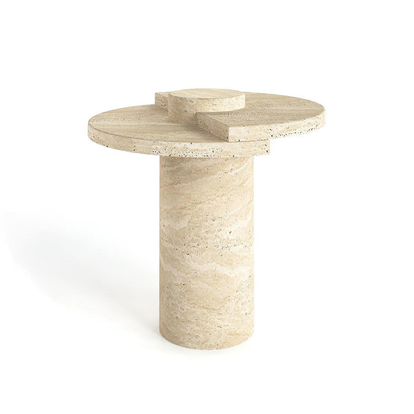 Scala Travertine End Table