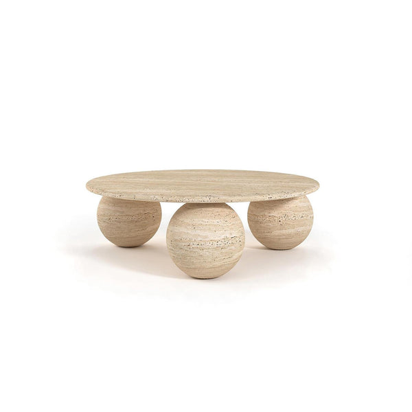 Sphere Travertine Coffee Table