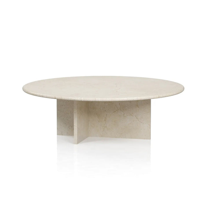 beige marble coffee table