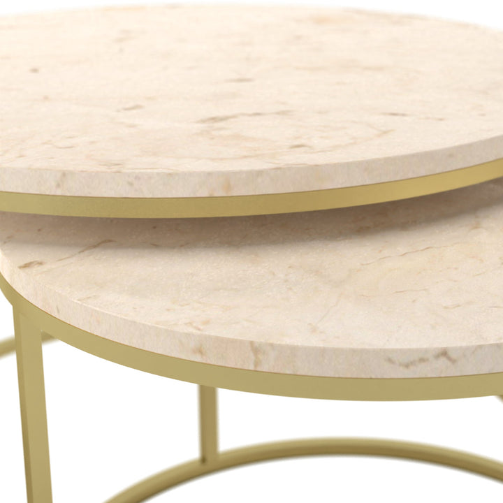 beige marble coffee table