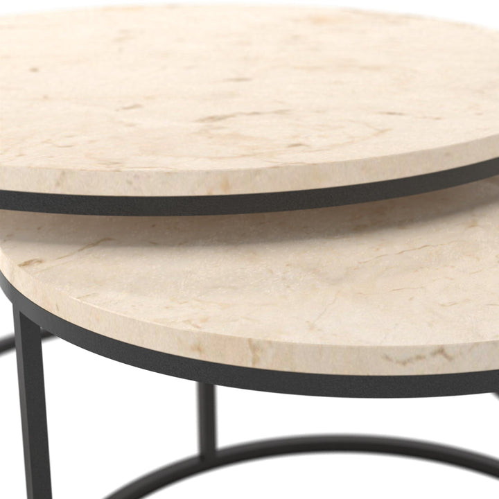 beige marble coffee table