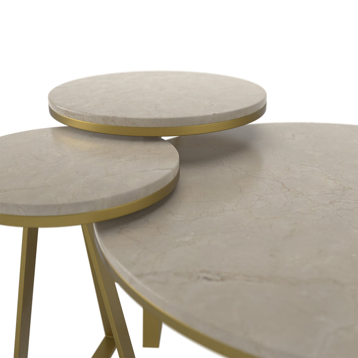 beige marble coffee table