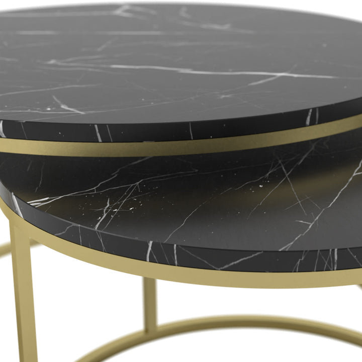 black marble coffee table