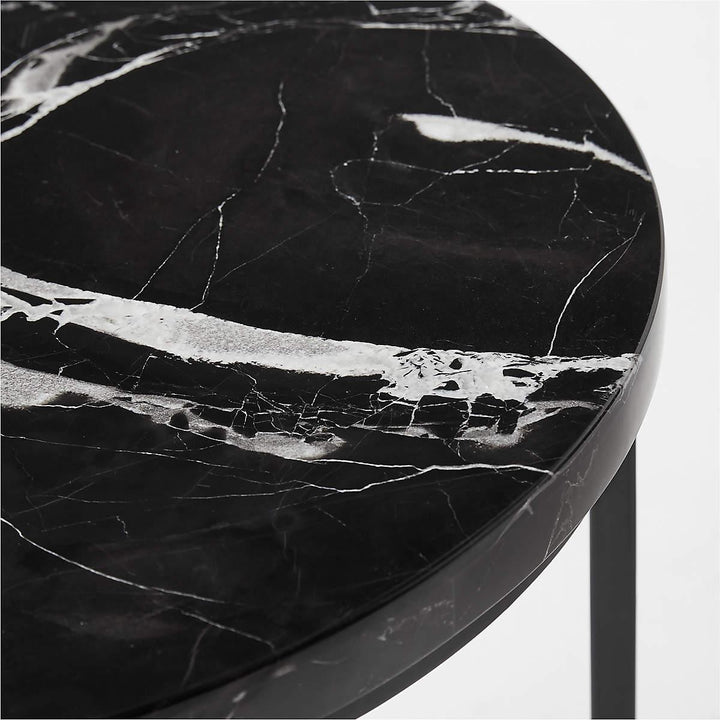 black marble end table