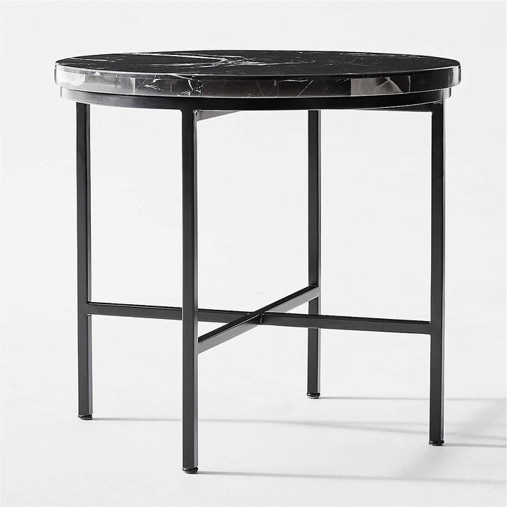 black marble end table