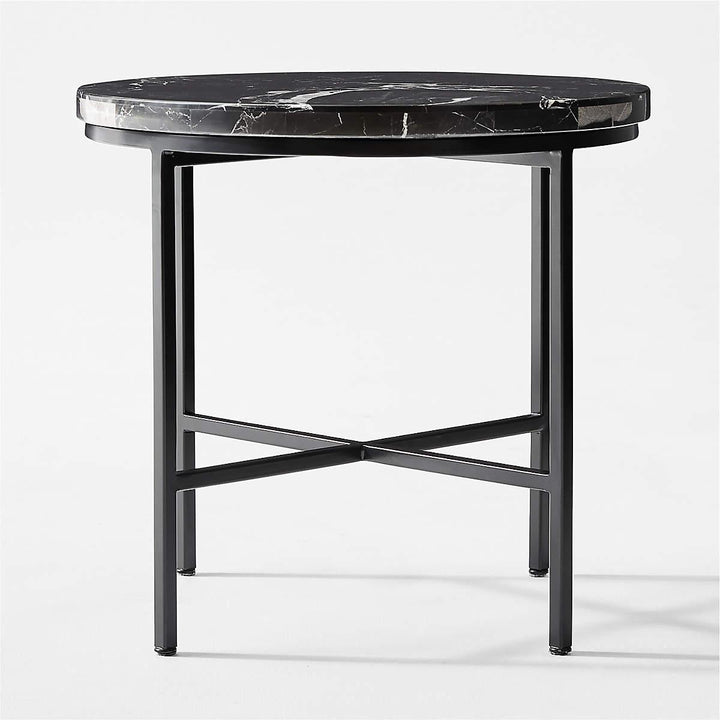 black marble end table