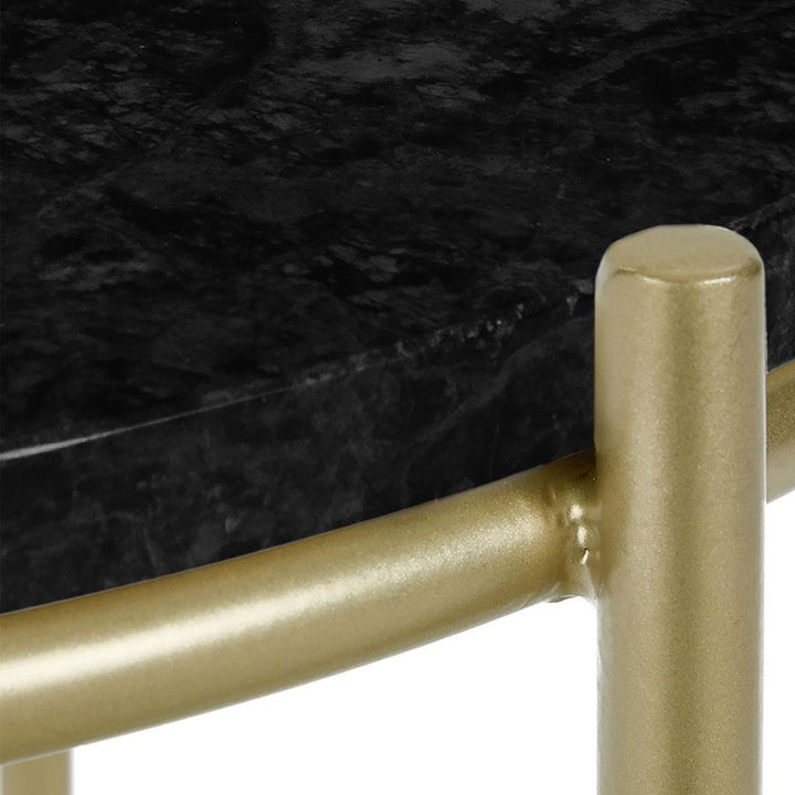 black marble end table