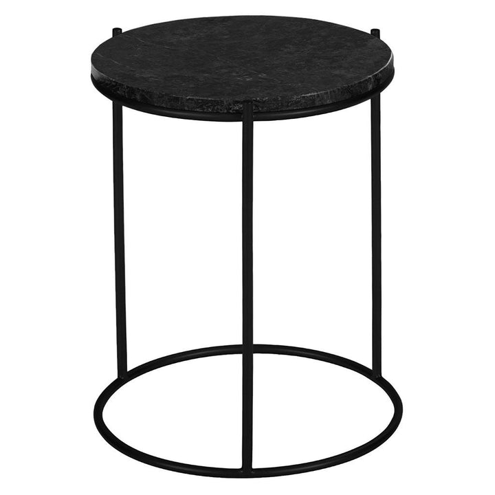 black marble end table