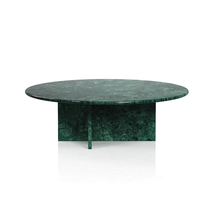 green marble coffee table