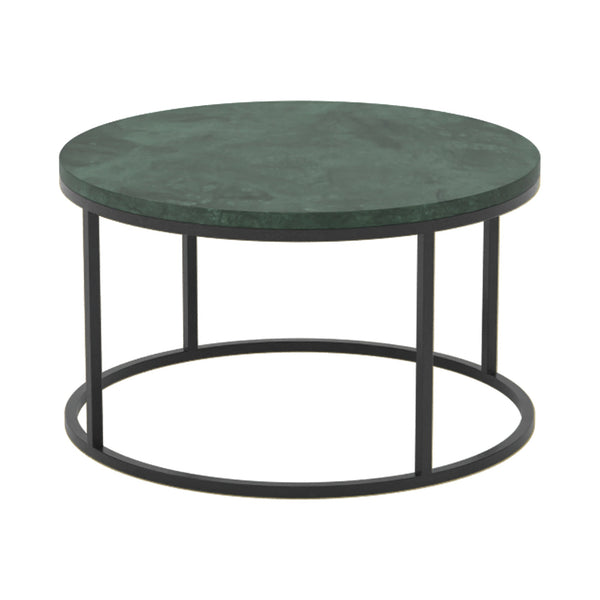 green marble coffee table