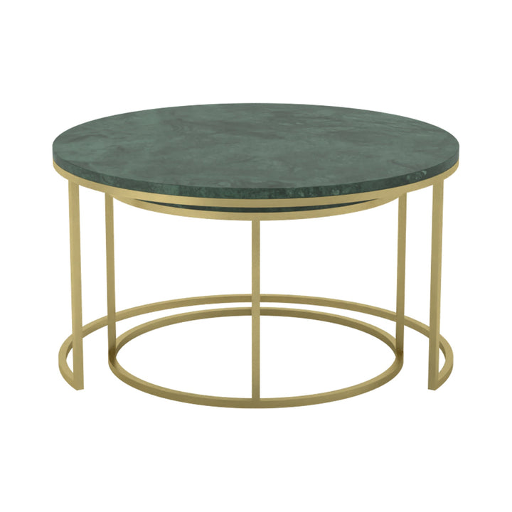 green marble coffee table