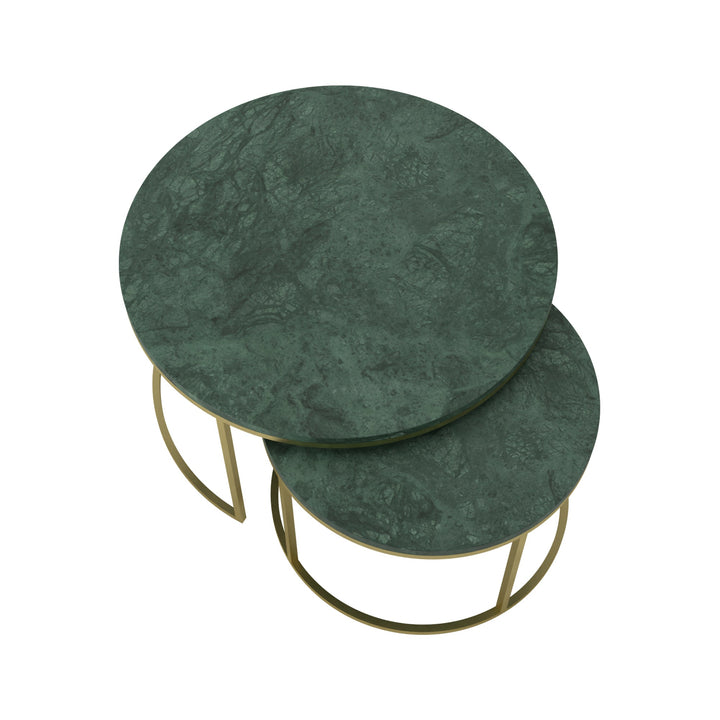 green marble coffee table