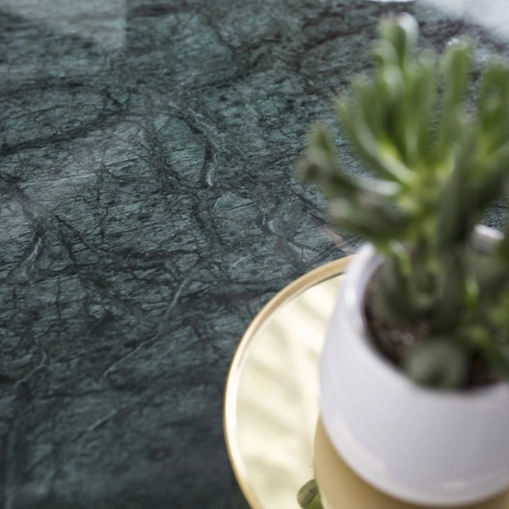 green marble coffee table