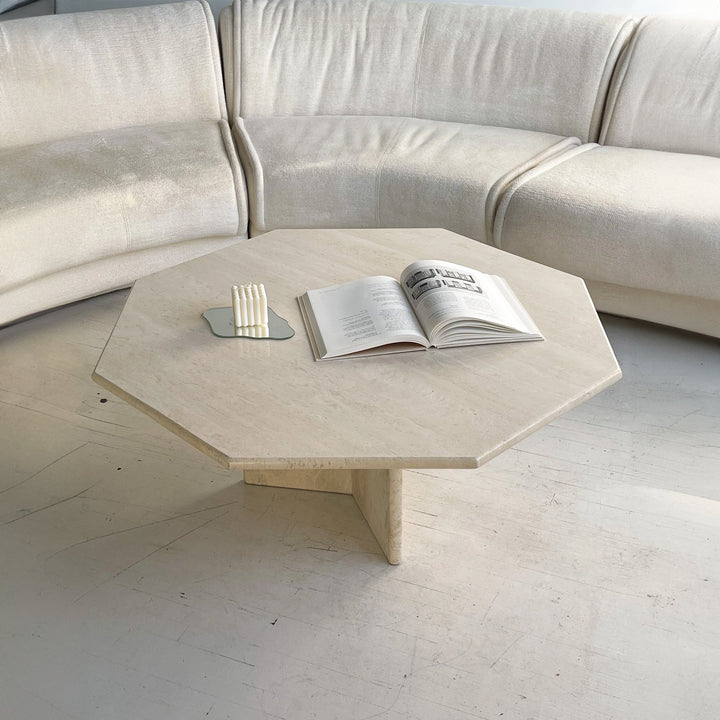 travertine coffee table