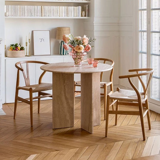 travertine dining table