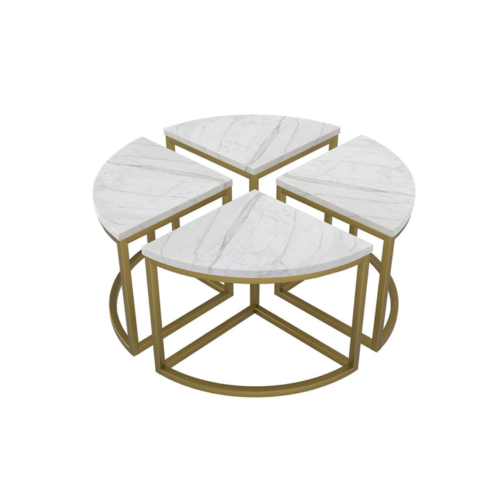 white marble coffee table