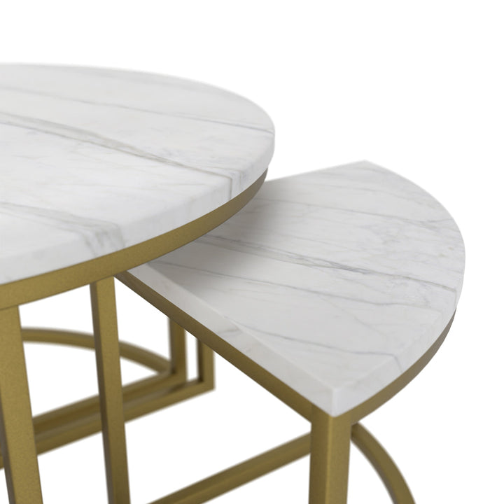 white marble coffee table