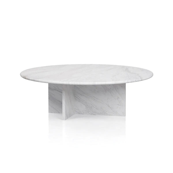 white marble coffee table