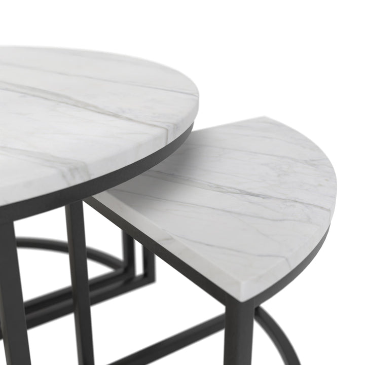 white marble coffee table