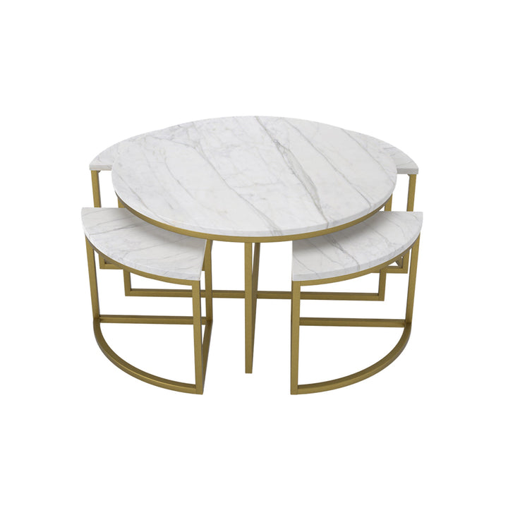 white marble coffee table