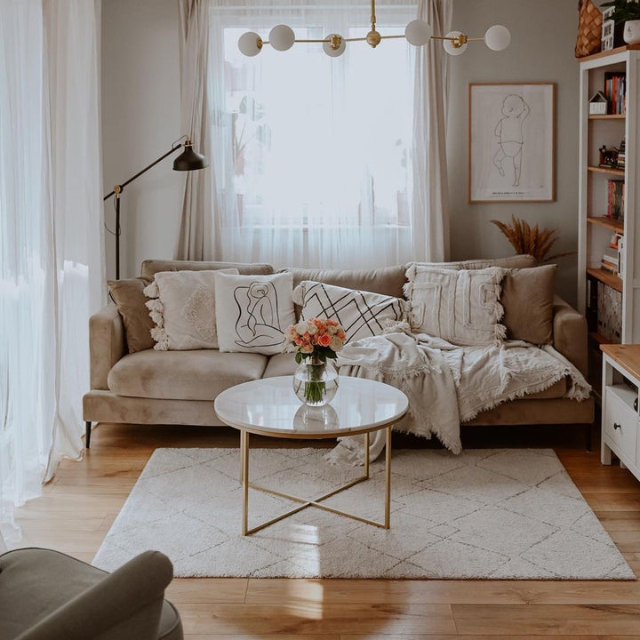 white marble coffee table