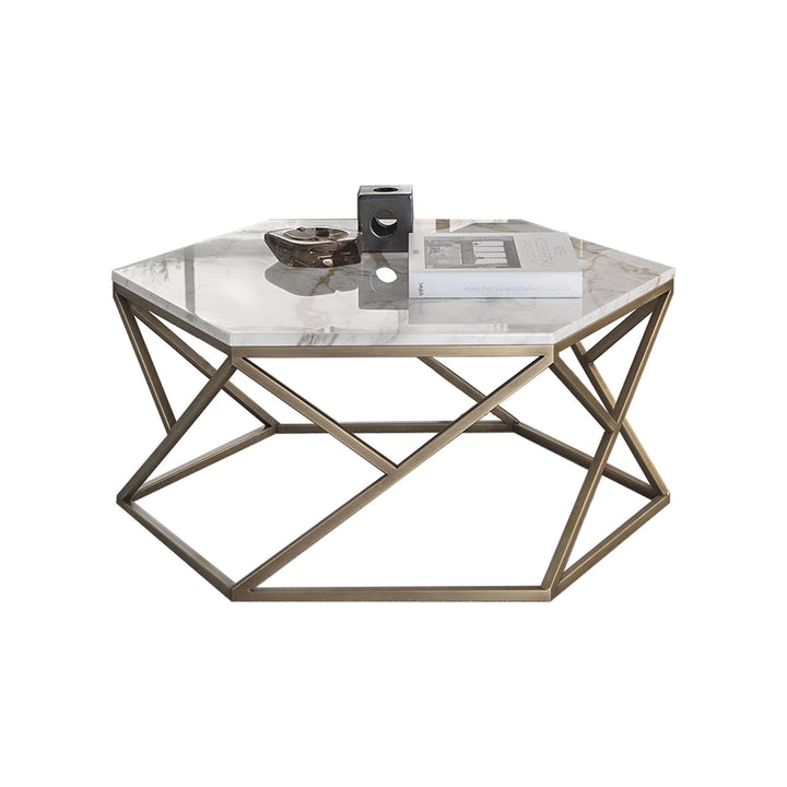 white marble coffee table