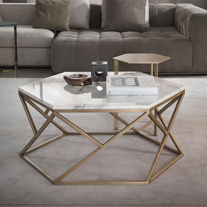 white marble coffee table