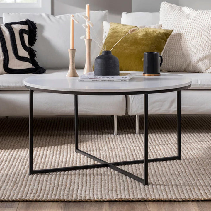 white marble coffee table