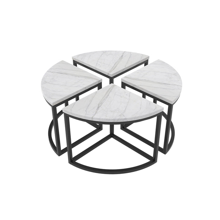 white marble coffee table