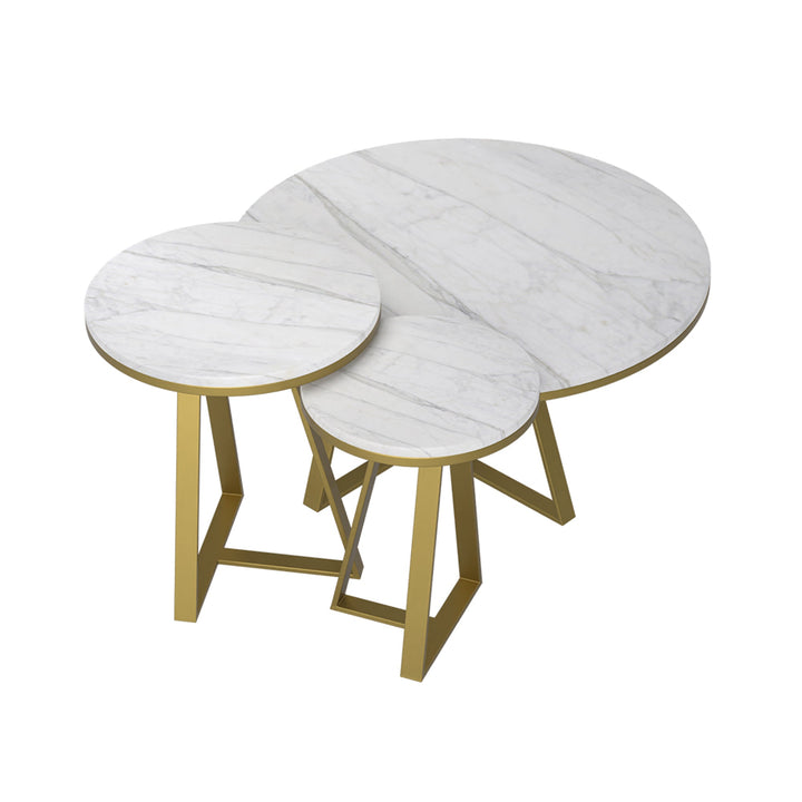 white marble coffee table