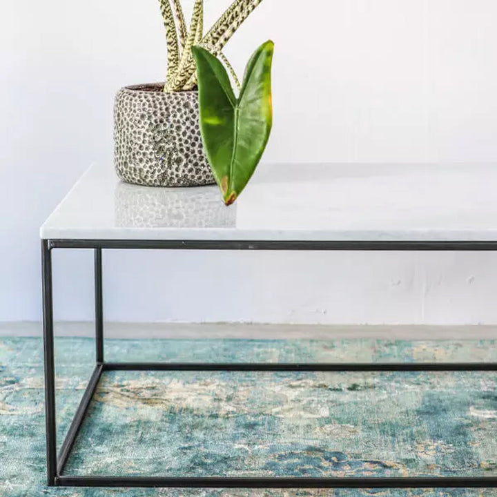 white marble coffee table