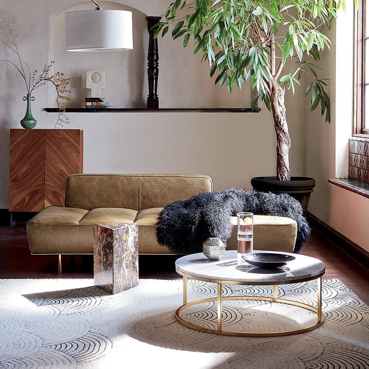 white marble coffee table